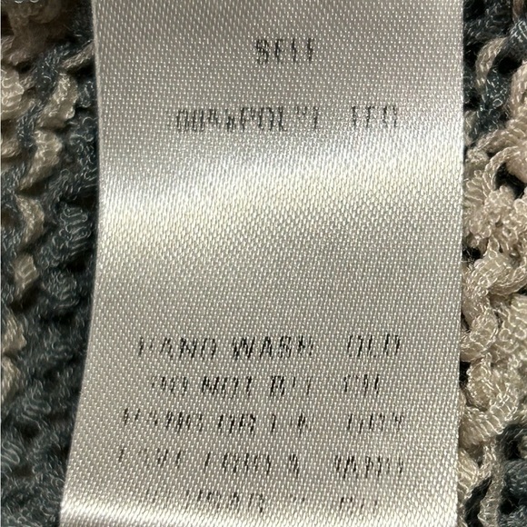 Easel Sweater Womens‎ Size Large Light Weight Stretchy Gray And Cream Boho - Picture 6 of 12